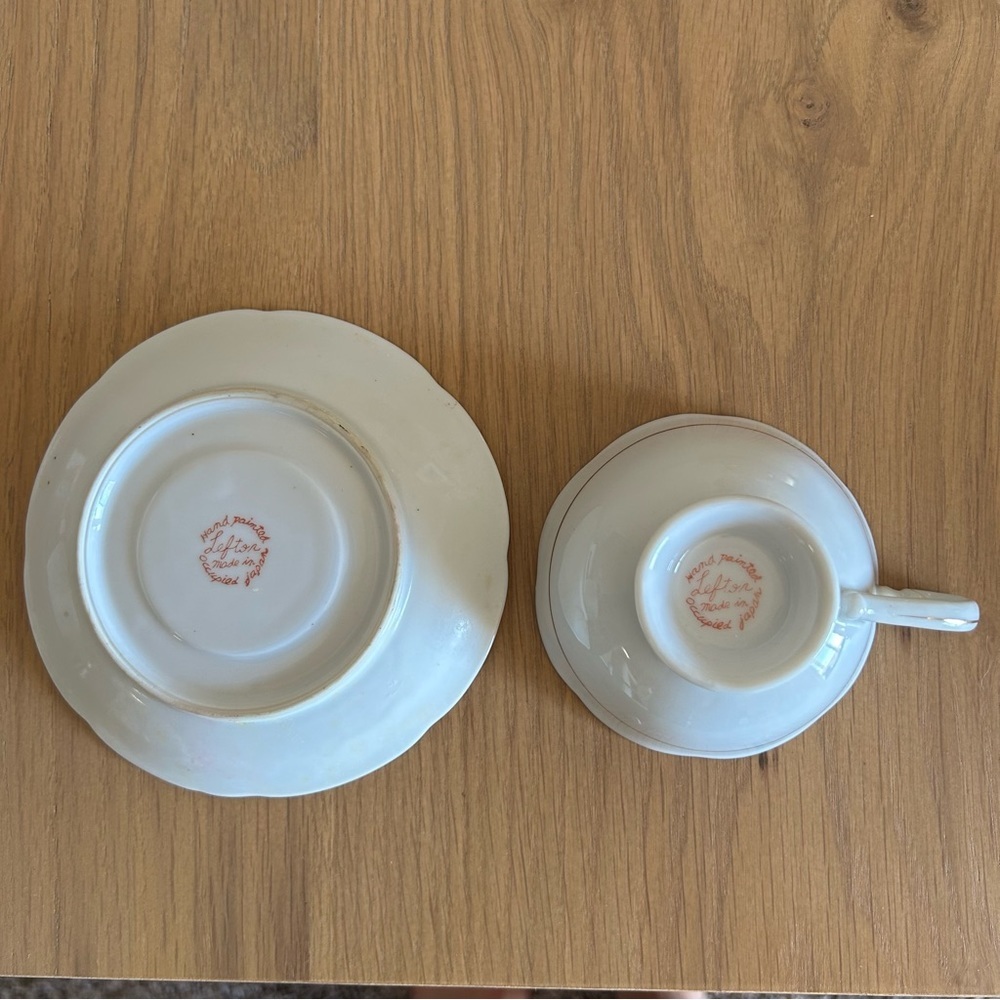Demitasse Cup and Saucer made by Lefton - Picture 5 of 5